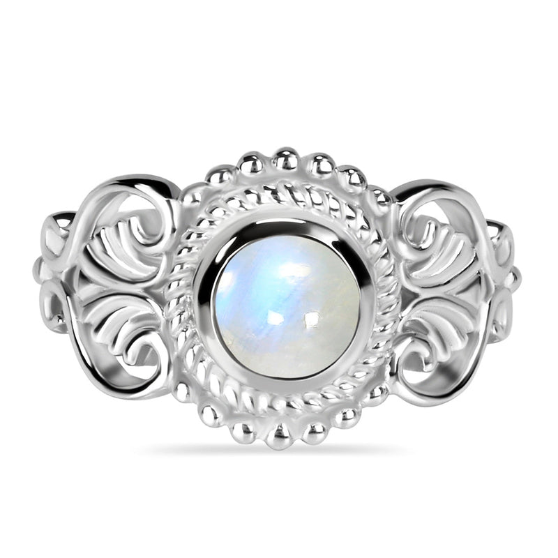 Moonstone Silver Ariel Ring