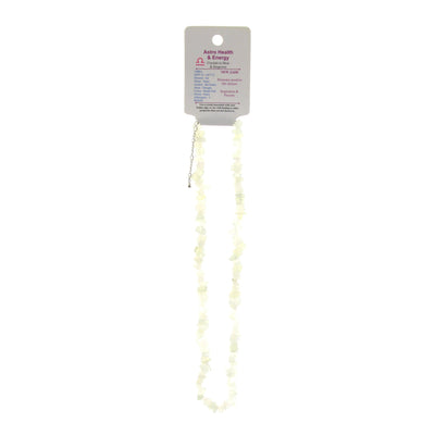 New Jade Crystal Chip Horoscope Necklace - Star Sign Libra
