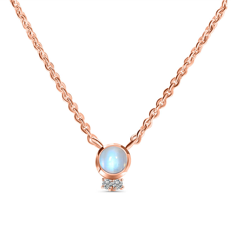 Moonstone Rose Gold Calixta Necklace