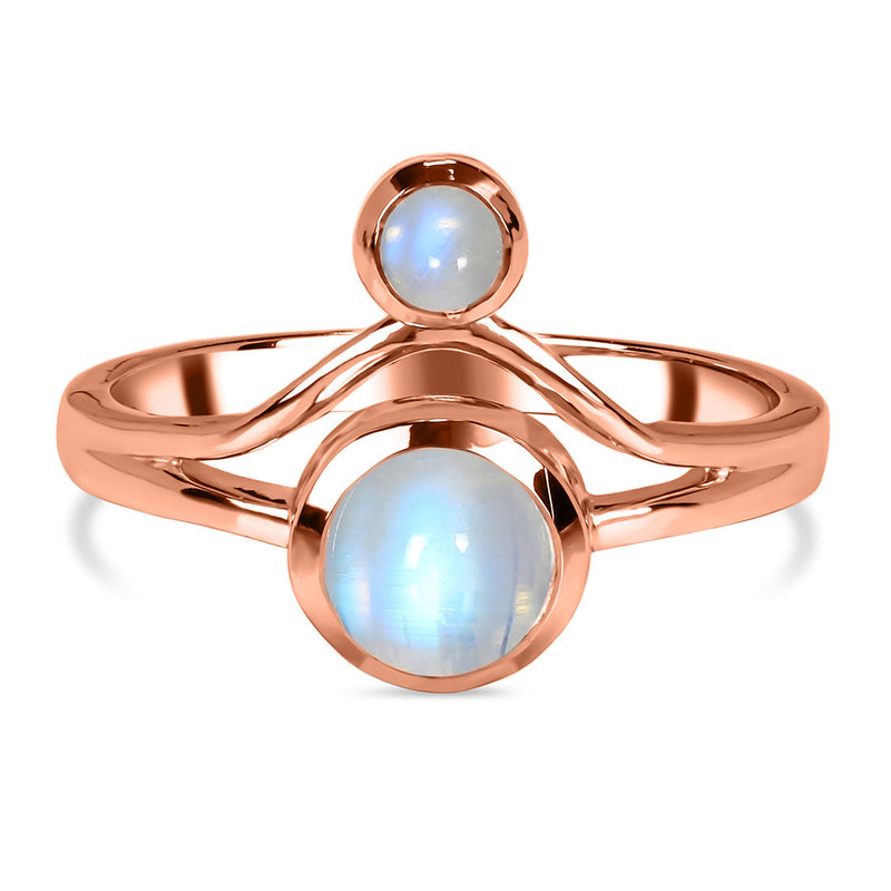 Moonstone Rose Gold Dior Ring