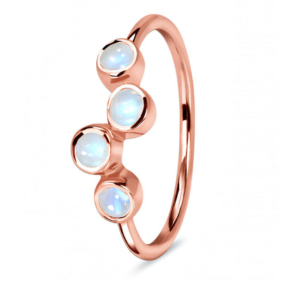 Moonstone Rose Gold Jolie Ring
