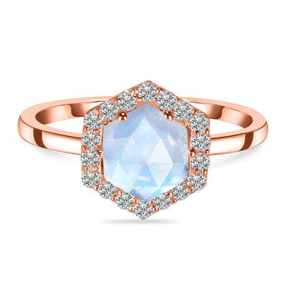 Moonstone Rose Gold Odette Ring