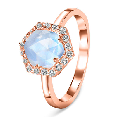 Moonstone Rose Gold Odette Ring