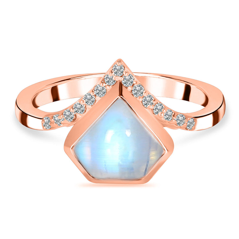 Moonstone Rose Gold Virginia Ring