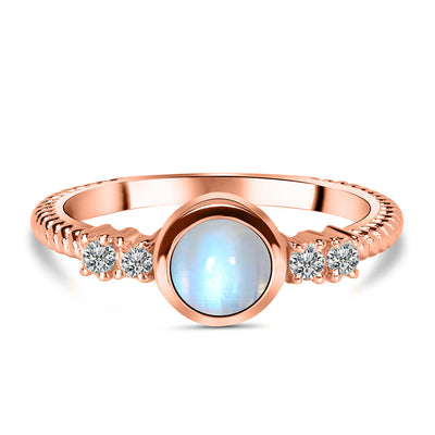 Moonstone Rose Gold Calixta Ring
