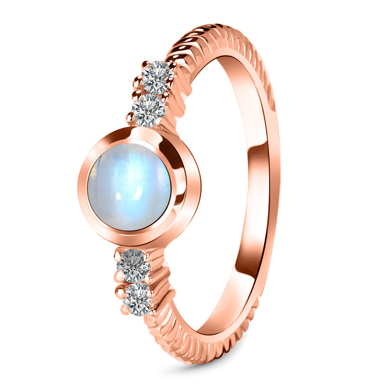 Moonstone Rose Gold Calixta Ring