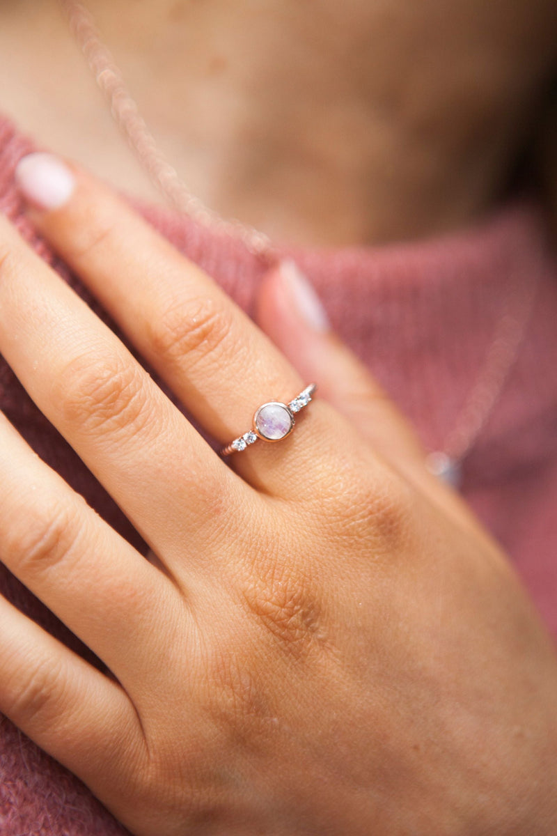 Moonstone Rose Gold Calixta Ring