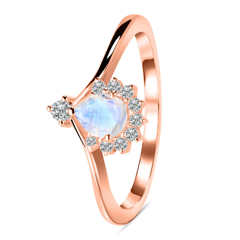 Moonstone Rose Gold Harriet Ring