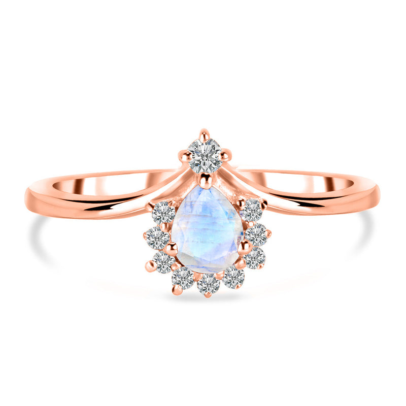 Moonstone Rose Gold Harriet Ring