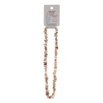 Rutilated Quartz Crystal Chip Horoscope Necklace - Star Sign Leo