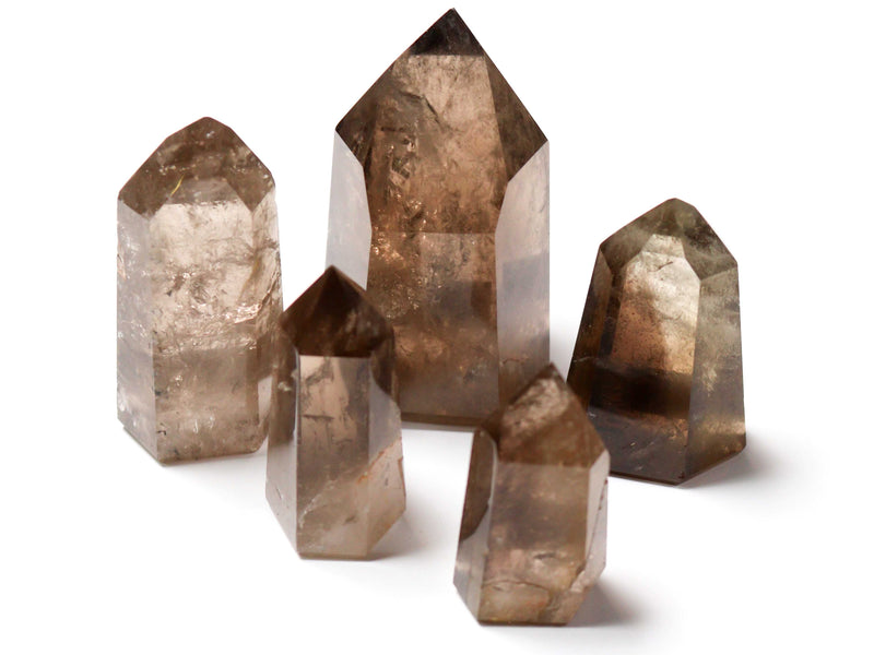 Smokey Quartz Generator Single Point Cut and Polished From Brazil
