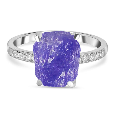 Tanzanite Silver Aspera Ring