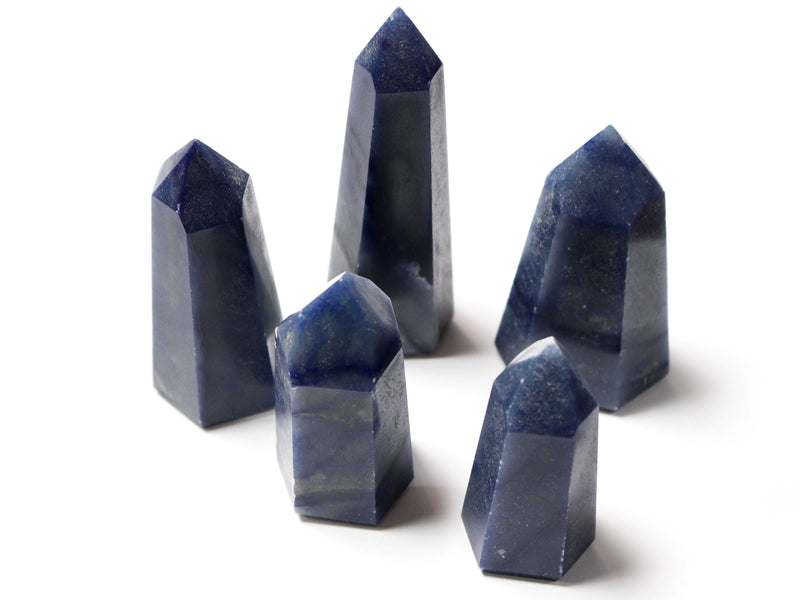 Blue Quartz Generator Single Point Cut and Polished From Brazil