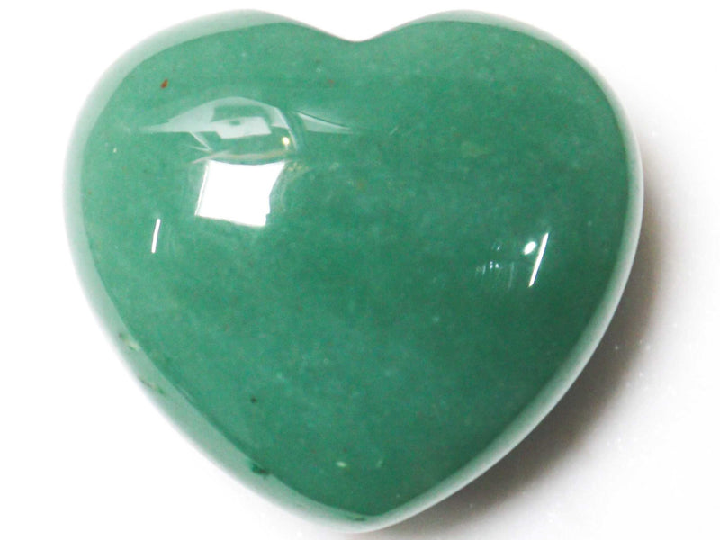 Green Aventurine Crystal Heart Cut and Polished Mineral
